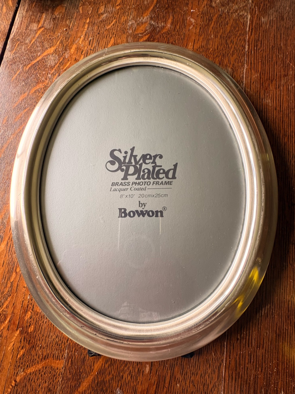 Silver Plated Brass Photo Frame by Bowon - Oval